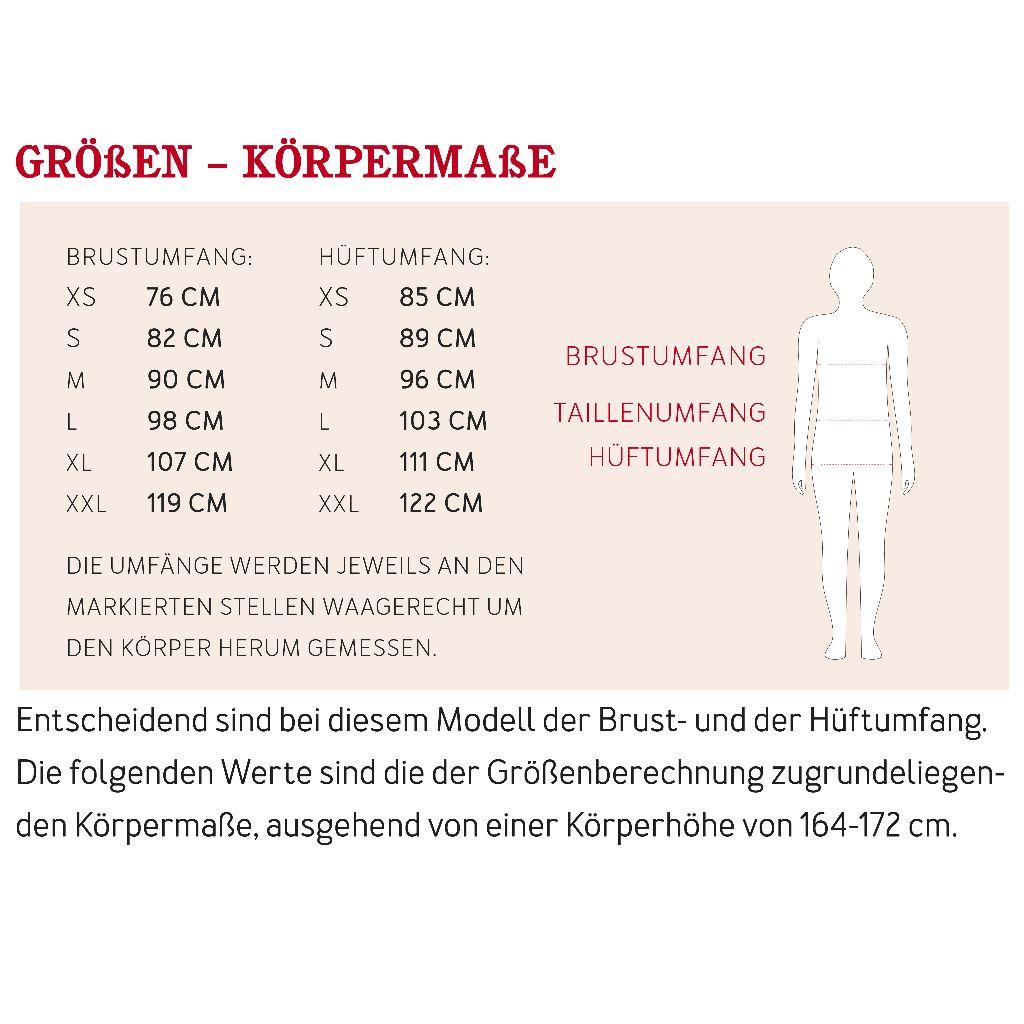 Papierschnittmuster Fledermausshirt Frau Tessa XS-XXL